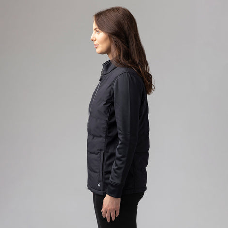 Winter Insulated Women's Hybrid Jacket | Fleece-Lined Waterproof Coat