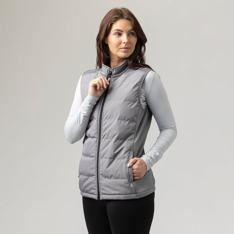 Winter Insulated Women's Hybrid Vest | Fleece-Lined Sleeveless Gilet