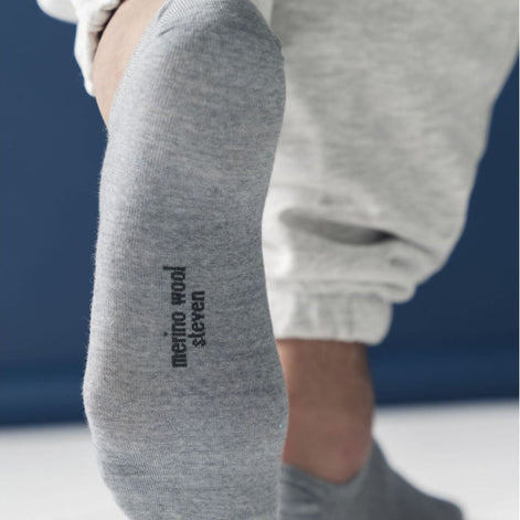 Mens Merino Wool No Show Socks Invisible Low Cut Warm Footsies Socks
