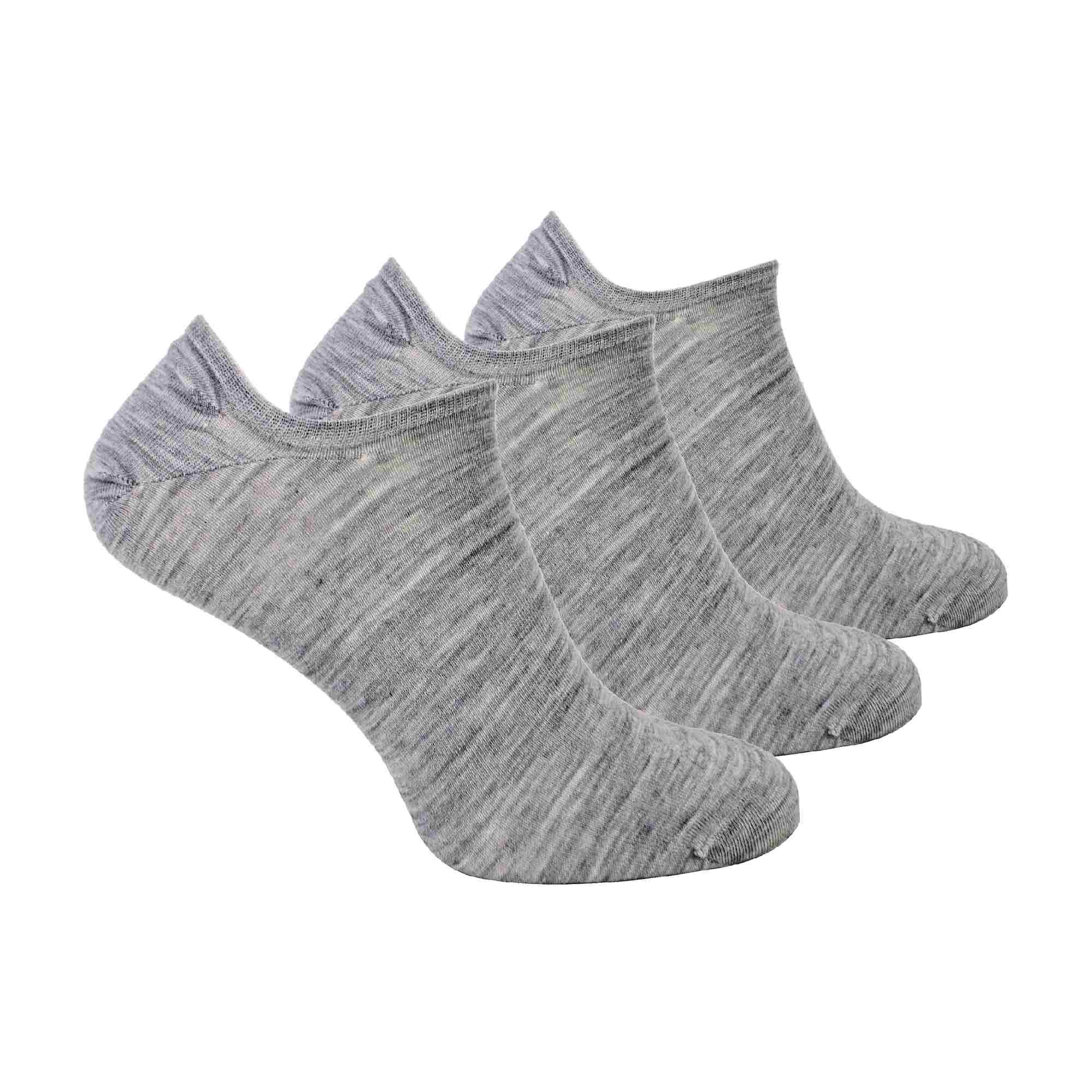 3 Pack Men's Merino Wool Invisible No Show Socks