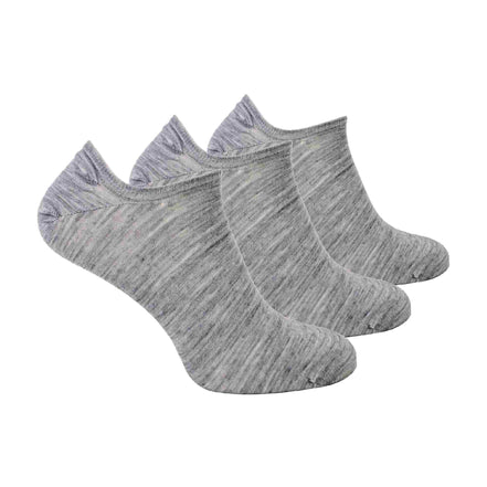 3 Pack Men's Merino Wool Invisible No Show Socks