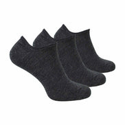 3 Pack Men's Merino Wool Invisible No Show Socks