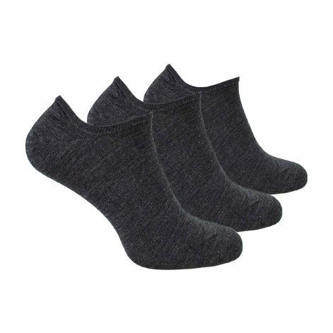 3 Pack Men's Merino Wool Invisible No Show Socks