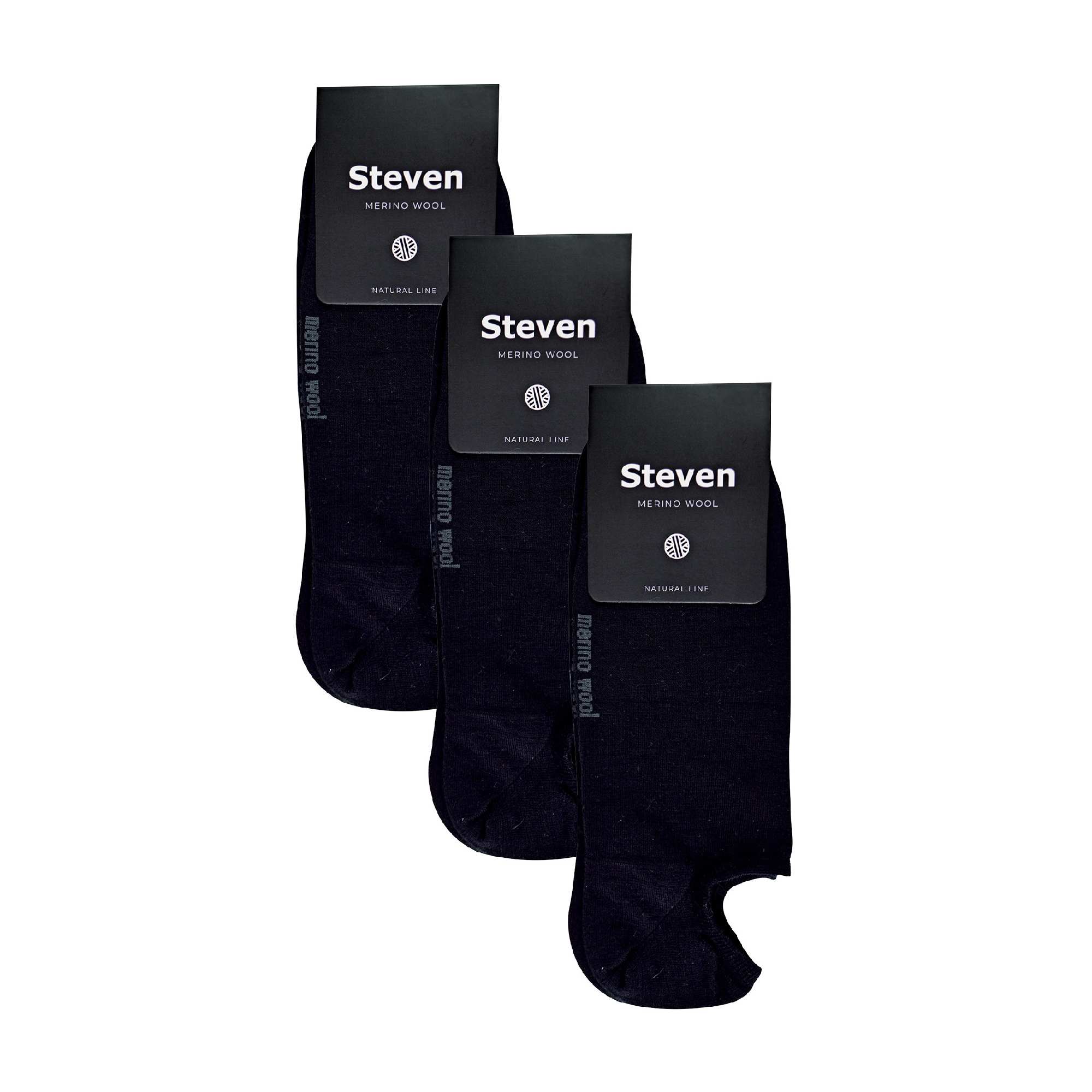3 Pack Men's Merino Wool Invisible No Show Socks