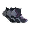3 Pack Ladies Anti Sweat Ankle Sports Socks with Heel Padding