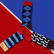 Pack of 3 Classic Argyle Patterned Mens Dress Socks | Colorful Argyle Socks