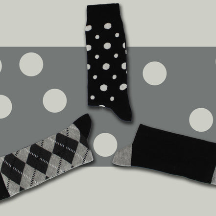 Pack of 3 Classic Argyle Patterned Mens Dress Socks | Colorful Argyle Socks