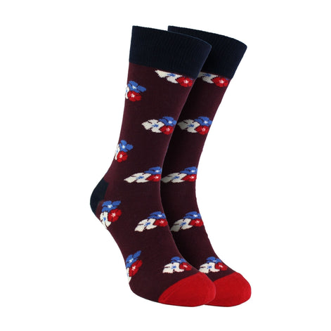 Floral Mens Dress Socks | Classic Flower Socks