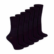 6 Pack Ladies Non Elastic Bamboo Diabetic Socks