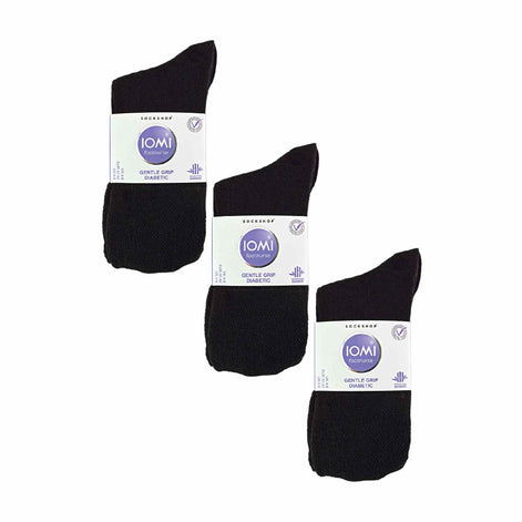6 Pack Ladies Non Elastic Bamboo Diabetic Socks