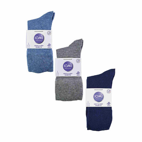 6 Pack Ladies Non Elastic Bamboo Diabetic Socks