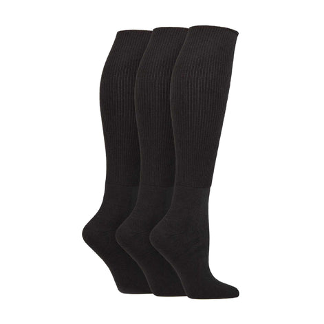 3 Pack Ladies Knee High Soft Bamboo Diabetic Socks