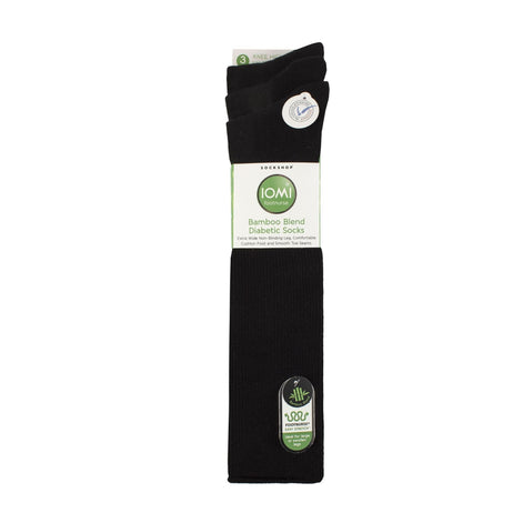 3 Pack Ladies Knee High Soft Bamboo Diabetic Socks
