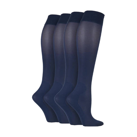 2 Pack Ladies 40 Denier Compression Knee High Energising Socks