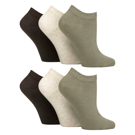 6 Pack Womens Diabetic Trainer Socks | Extra Wide Socks for Swollen Feet