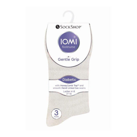 6 Pack Ladies Non Elastic Cotton Diabetic Socks with Seamless Toe