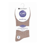 6 Pack Ladies Non Elastic Cotton Diabetic Socks with Seamless Toe