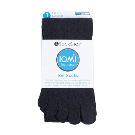 1 Pack Unisex Lightweight Cotton Toe Socks for Athletes Foot
