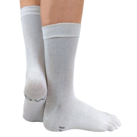1 Pack Unisex Lightweight Cotton Toe Socks for Athletes Foot