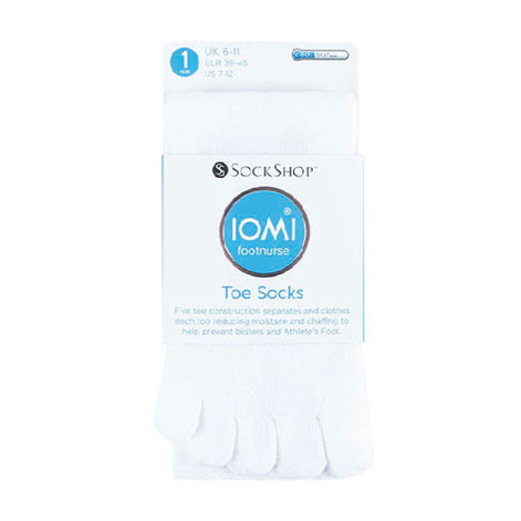 1 Pack Unisex Lightweight Cotton Toe Socks for Athletes Foot