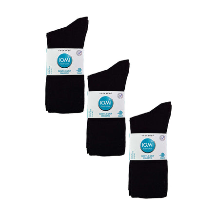 6 Pack Men's Non Elastic Bamboo Diabetic Socks