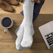 6 Pack Men's Non Elastic Bamboo Diabetic Socks