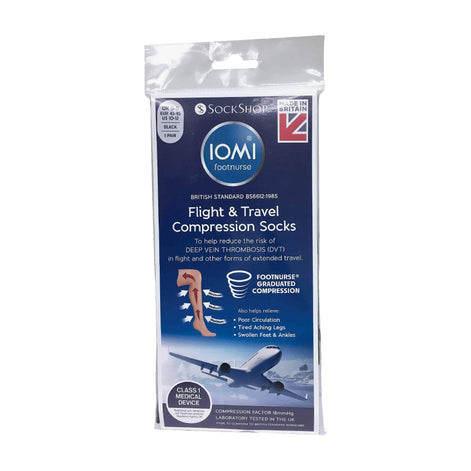 1 Pack Men's 18 Mmhg Graduated Compression Flight Socks for DVT