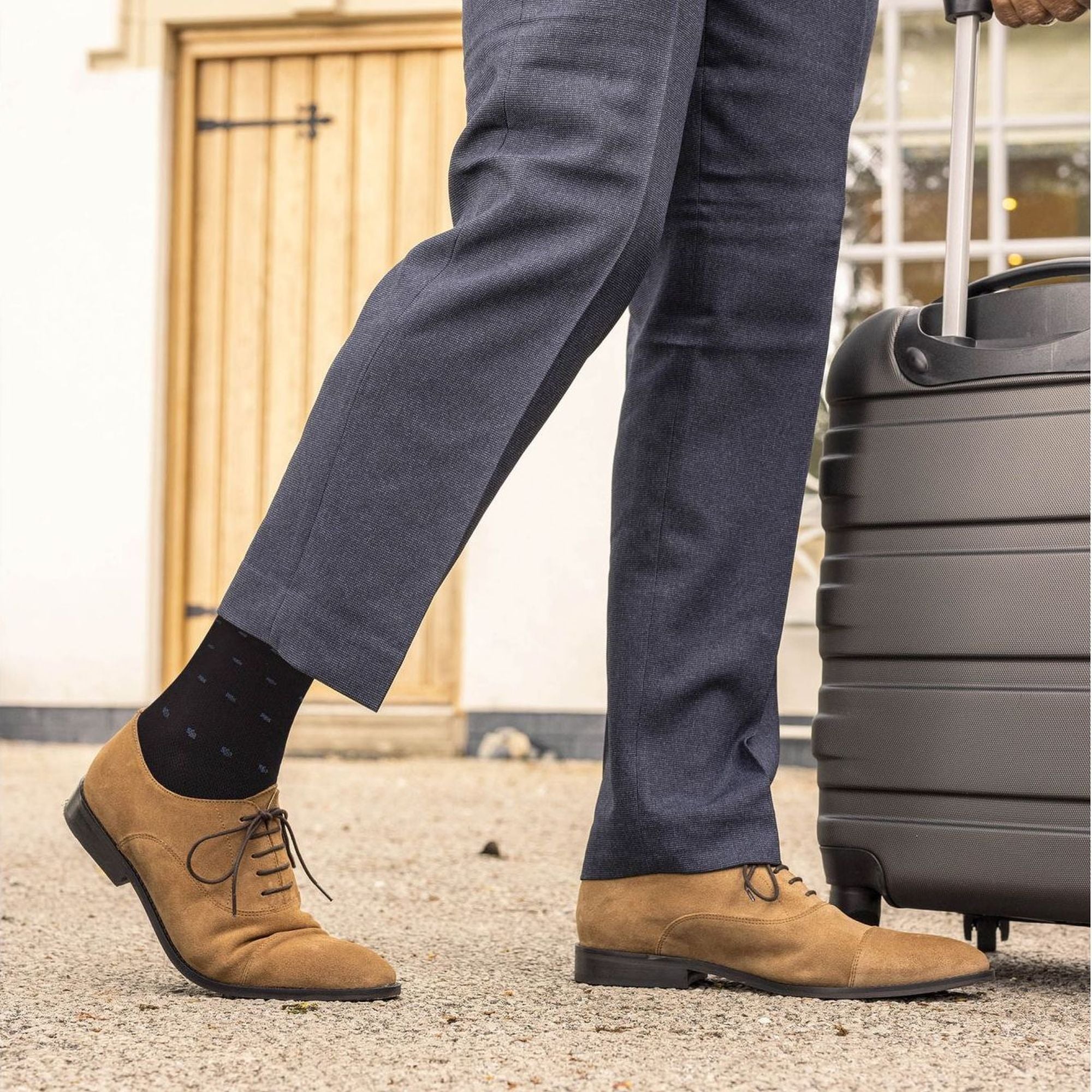 1 Pack Men's 18 Mmhg Graduated Compression Flight Socks for DVT