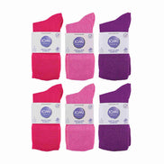 12 Pairs Ladies Diabetic Bamboo Socks | Non Elastic Gentle Grip Top Socks