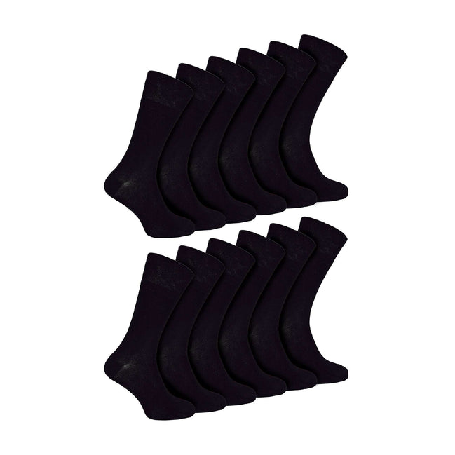 2 Pack Mens Diabetic Bamboo Extra Wide  NON ELASTIC Socks