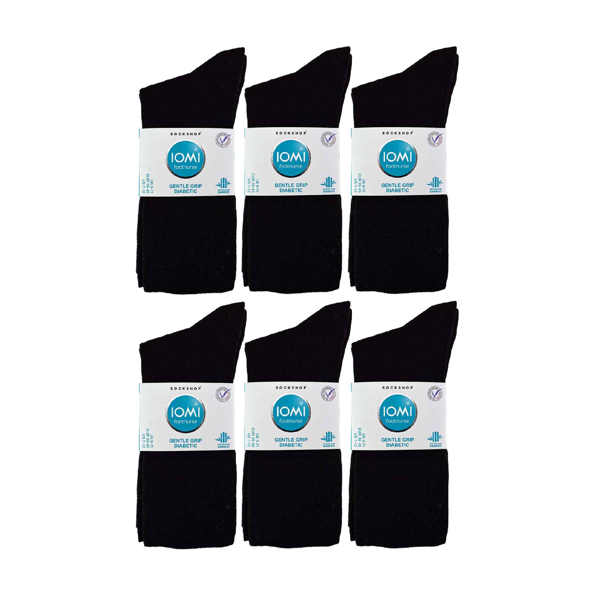 2 Pack Mens Diabetic Bamboo Extra Wide  NON ELASTIC Socks