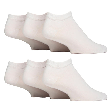 6 Pack Mens Diabetic Trainer Socks | Cushioned Foot Wide Ankle Socks