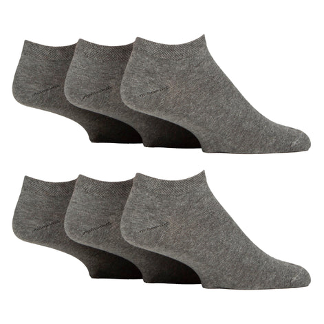 6 Pack Mens Diabetic Trainer Socks | Cushioned Foot Wide Ankle Socks