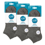 9 Pack Mens Diabetic Trainer Socks | Non Elastic Extra Wide Ankle Socks