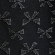 Belita Bow Black Jacquard Midi Skirt