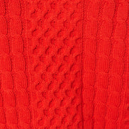 Jamie Cable Collar Jumper - Red
