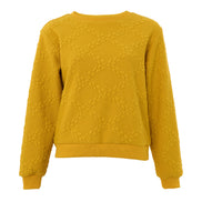 Jan Cable Quilt Sweatshirt - Mustard