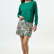 Jan Heartfelt Quilted Sweatshirt - Green