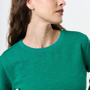 Jan Heartfelt Quilted Sweatshirt - Green