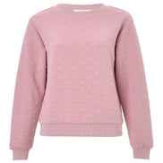Jan Heartfelt Quilted Sweatshirt - Pale Pink