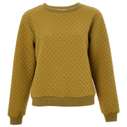 Jan Tile Quilted Sweatshirt - Dark Mustard