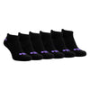 6 Pack Ladies Cotton Cushioned Low Cut Sport Ankle Socks for Running