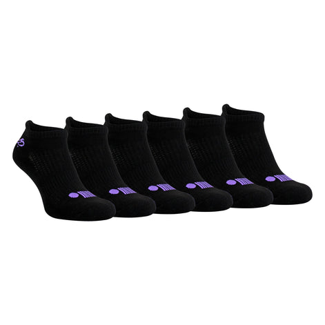 6 Pack Ladies Cotton Cushioned Low Cut Sport Ankle Socks for Running