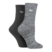 2 Pack Ladies High-Performance Polyester Boot Socks | Running Socks