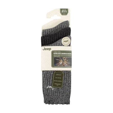 3 Pack Ladies Bamboo Scalloped Ankle Socks | Ribbed Cushioned