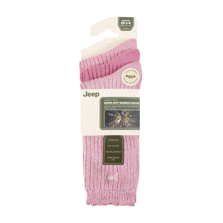 3 Pack Ladies Bamboo Scalloped Ankle Socks | Ribbed Cushioned