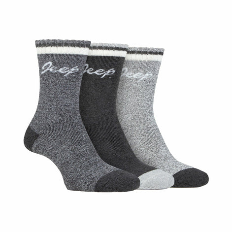3 Pack Ladies Performance Boot Socks | Women's Ribbed Cushioned Comfort Socks