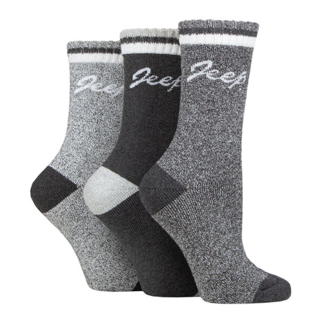 3 Pack Ladies Performance Boot Socks | Women's Ribbed Cushioned Comfort Socks