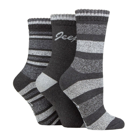 3 Pack Ladies Performance Boot Socks | Women's Ribbed Cushioned Comfort Socks