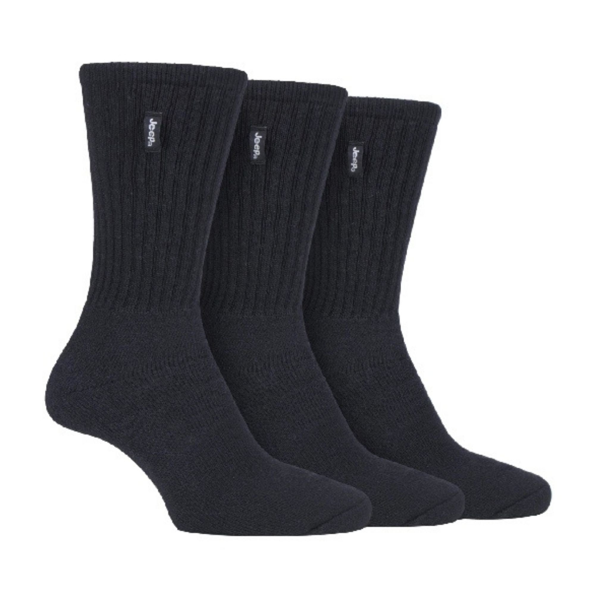 3 Pack Men's Vintage Cotton Cushioned Socks for Hiking Boots